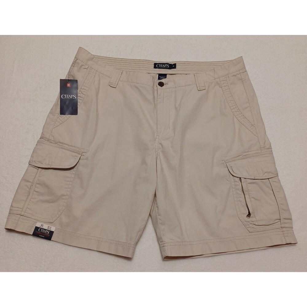 Chaps,Men's Beige Cargo Shorts Size 40 NWT